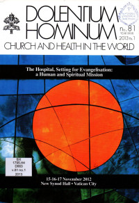Image of Dolentium Hominum : Church and Health in the World no.81