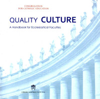 Image of Quality culture : a handbook for ecclesiastical faculties