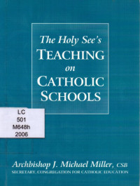 Image of The Holy See's teaching on Catholic schools